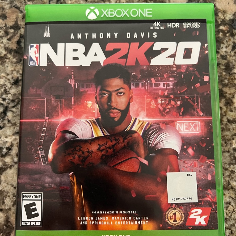 NBA 20 Xbox One Game - Green Case